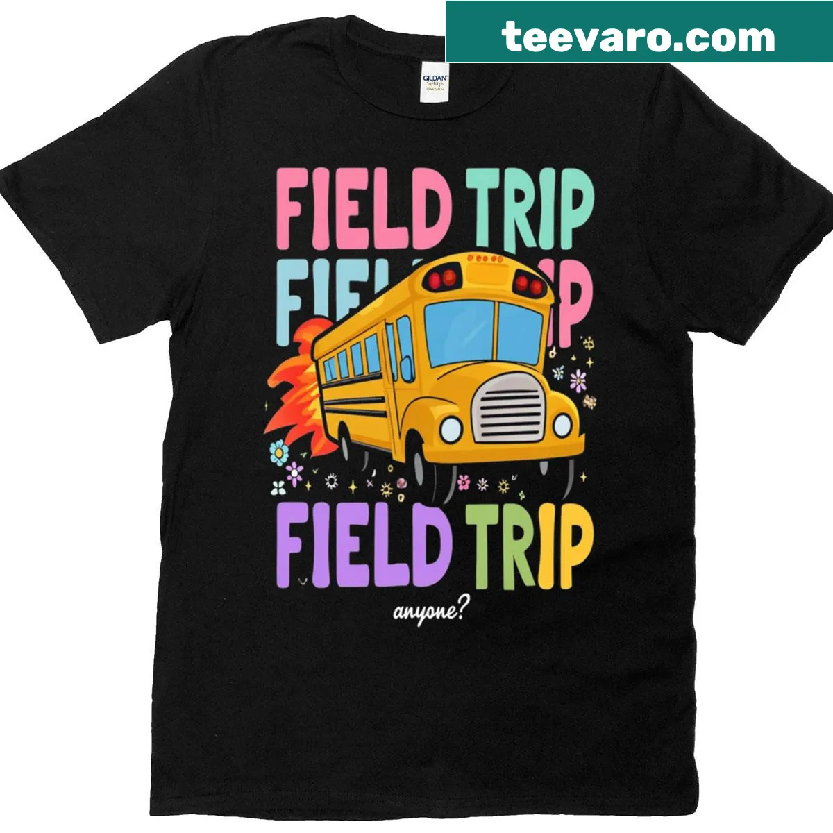 T-shirt celebrating school outings and field trips for teachers and students — on a men's t-shirt