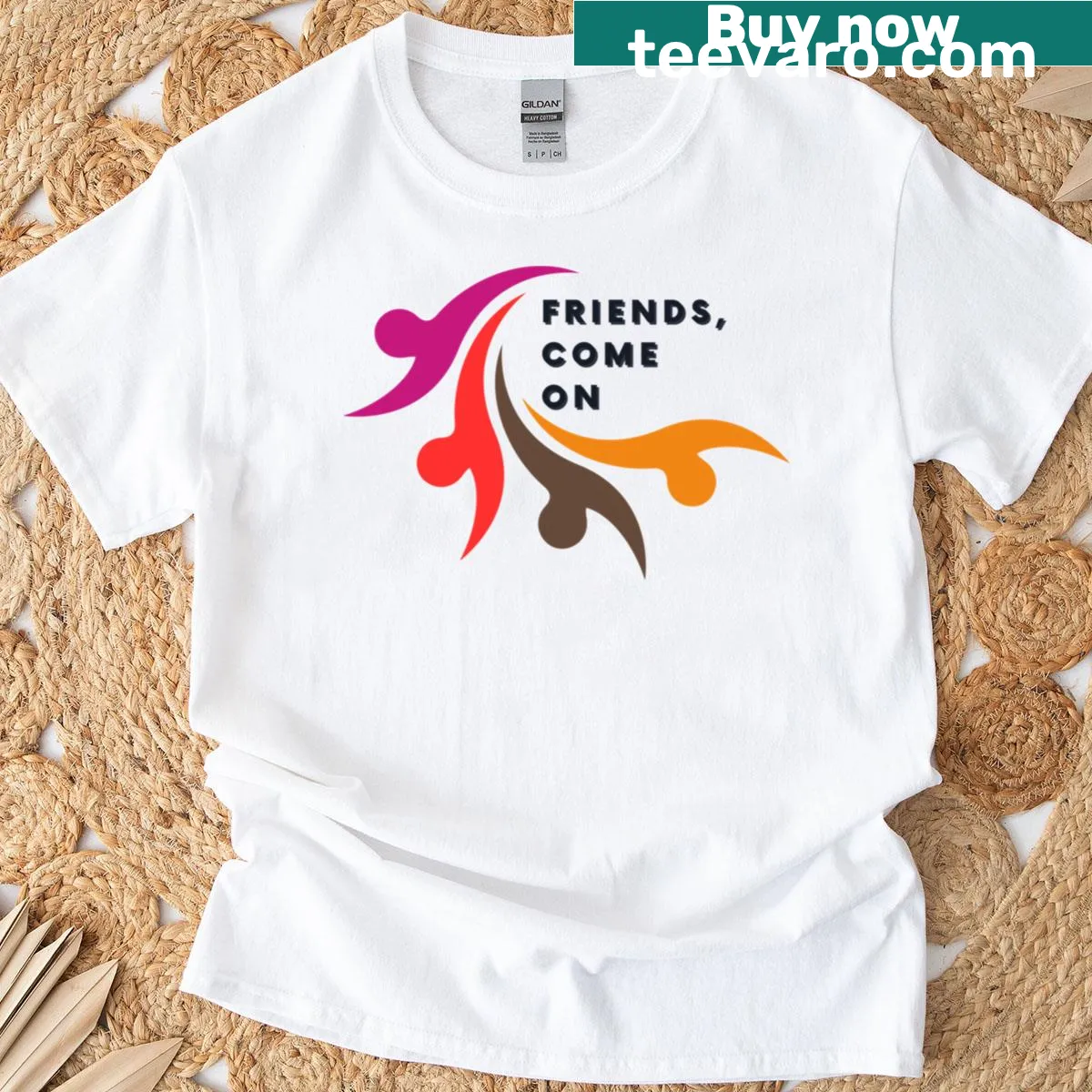 Witty T-shirt about friendship — on a men's t-shirt