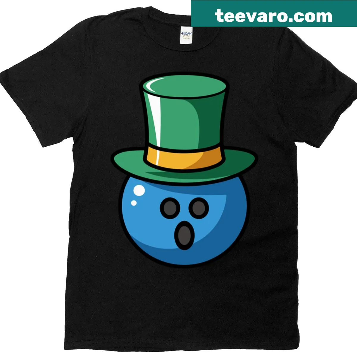 Humorous T-shirt for bowling enthusiasts — on a men's t-shirt