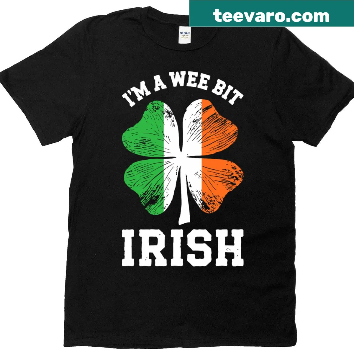 St. Patrick's Day t-shirt for kids with playful text — on a men's t-shirt