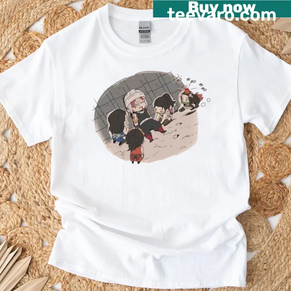 Cute cartoon Wi-Fi symbols in a stacked design on a tee.