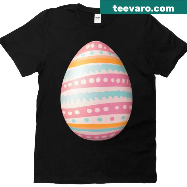 Easter T-shirt featuring a large oval egg design