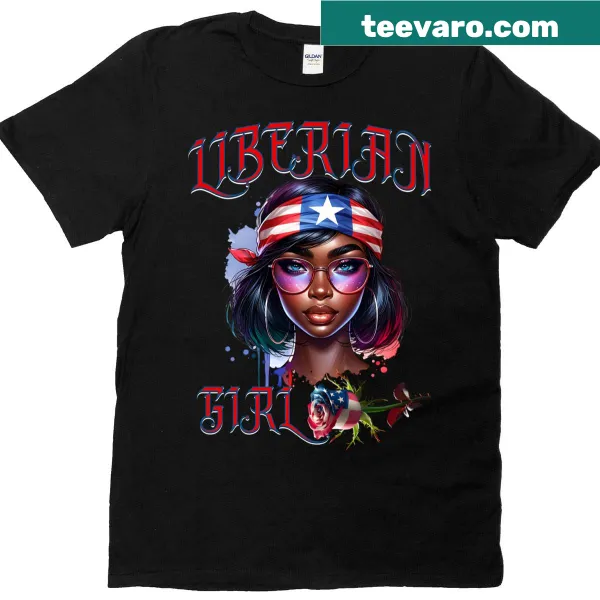 T-shirt inspired by the song 'Liberian Girl' with cultural motifs