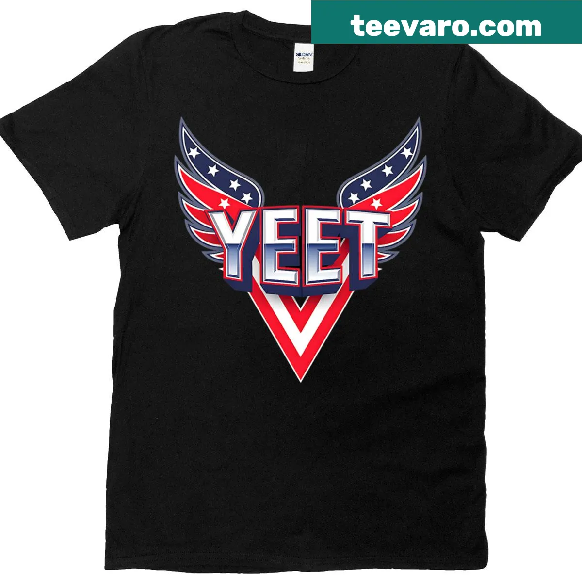 Vintage style t-shirt with 'Uso Yeet' humorous typography — on a men's t-shirt