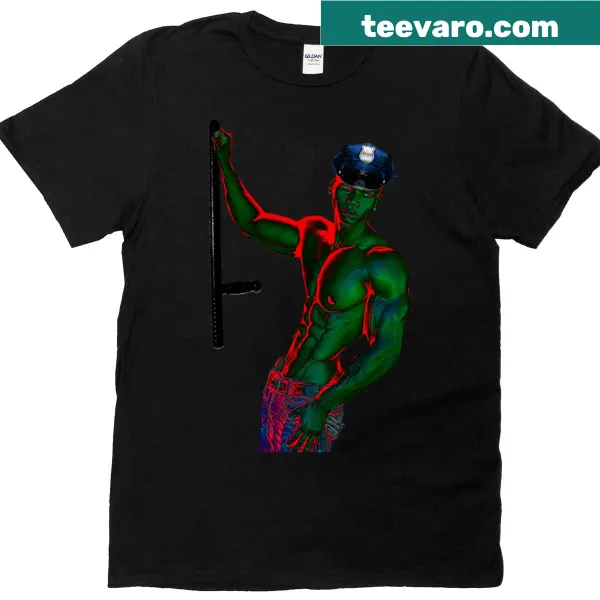 Police-themed shirt honoring law enforcement officers
