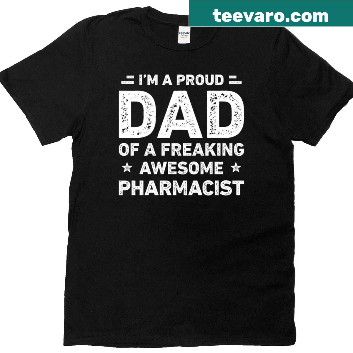 Funny T-shirt for proud dads of pharmacists — on a men's t-shirt