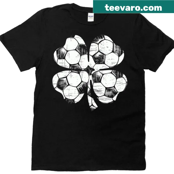 Shamrock green soccer T-shirt for St. Patrick's Day celebrations
