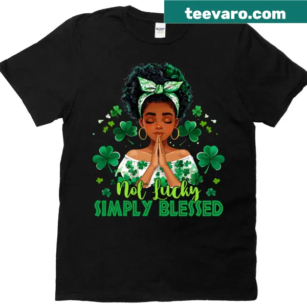 Meaningful Afro Black graphic T-shirt for St. Patrick's Day