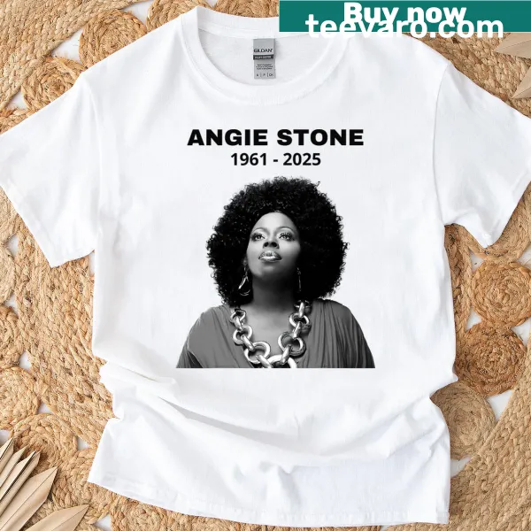 Stylish In Memory Of Angie text on a tribute t-shirt