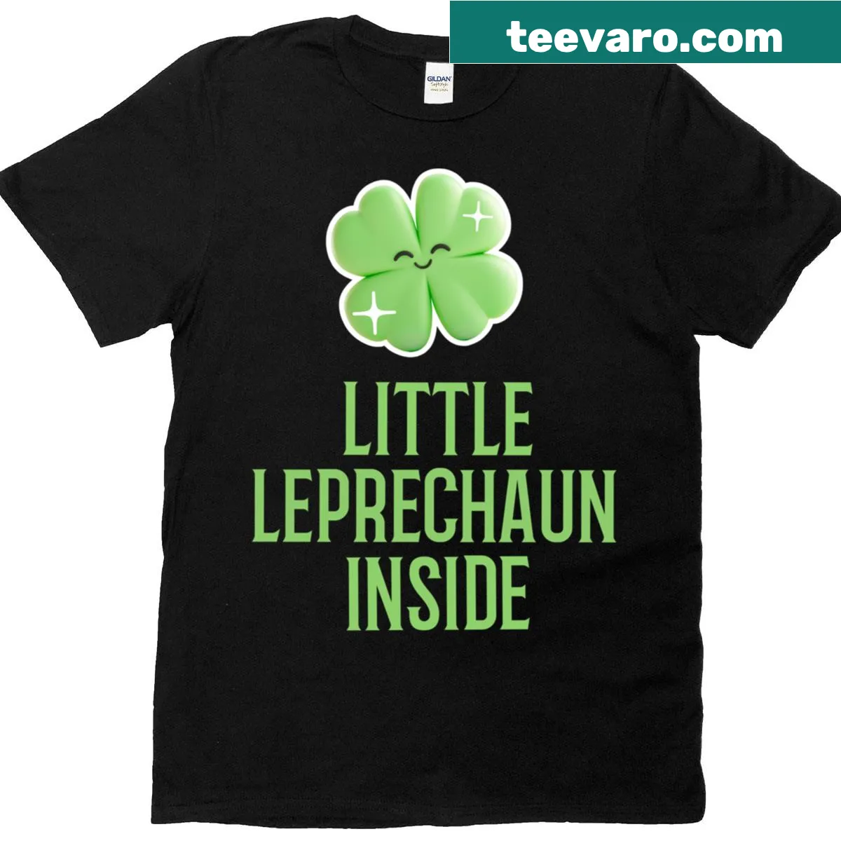Cute leprechaun graphic on St. Patrick's Day kids T-shirt — on a men's t-shirt
