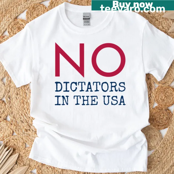 Patriotic typography against dictatorship on T-shirt