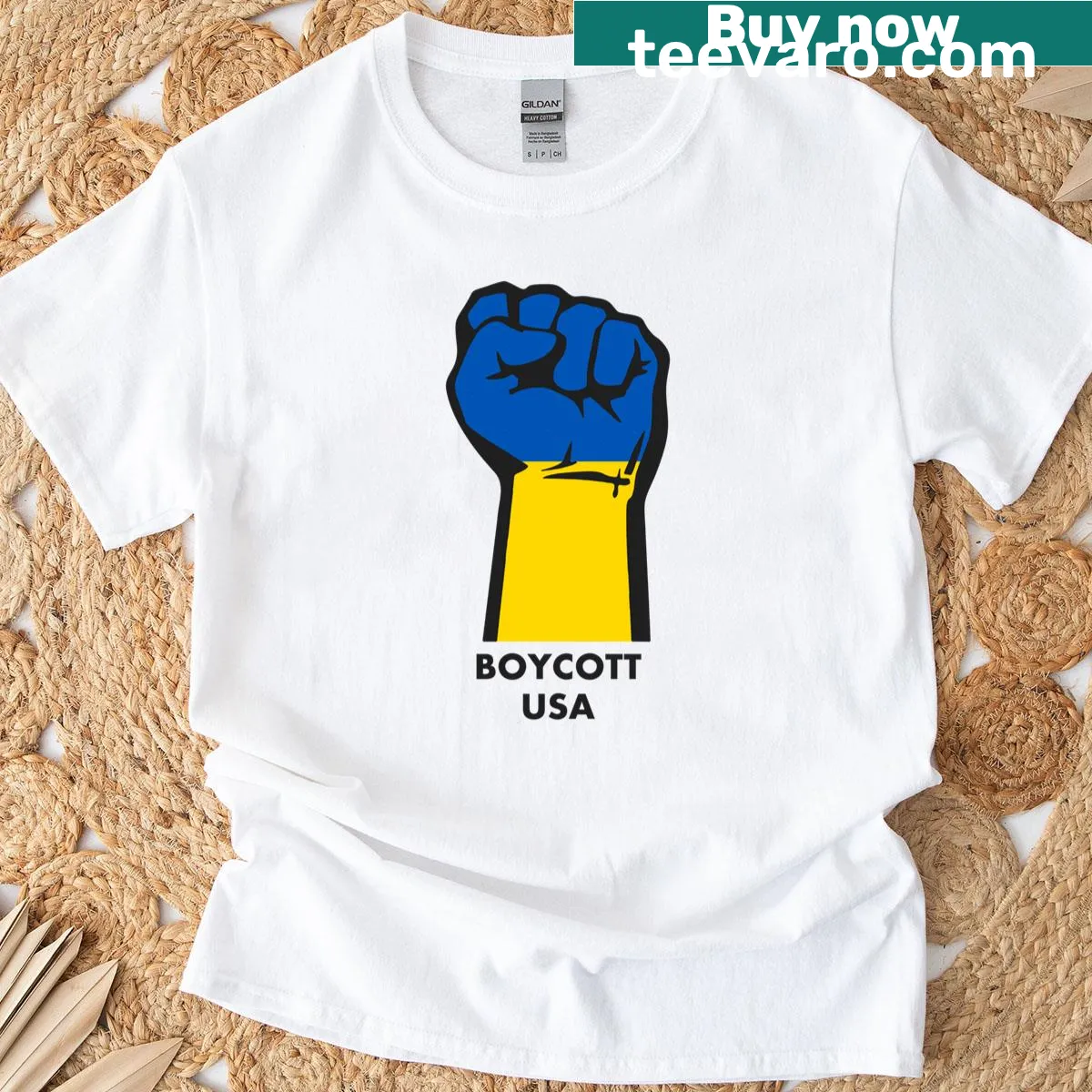 Bold line-art design supporting Ukraine — on a men's t-shirt