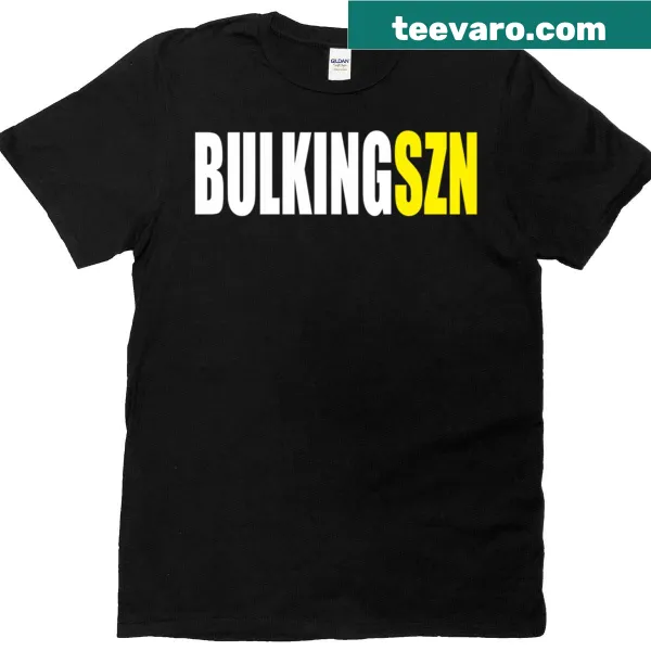 Bulking Szn Funny Gym Motivational T-shirt with humorous graphics