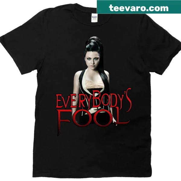 Evanescence Everybody's Fool t-shirt featuring Amy Lee in retro design