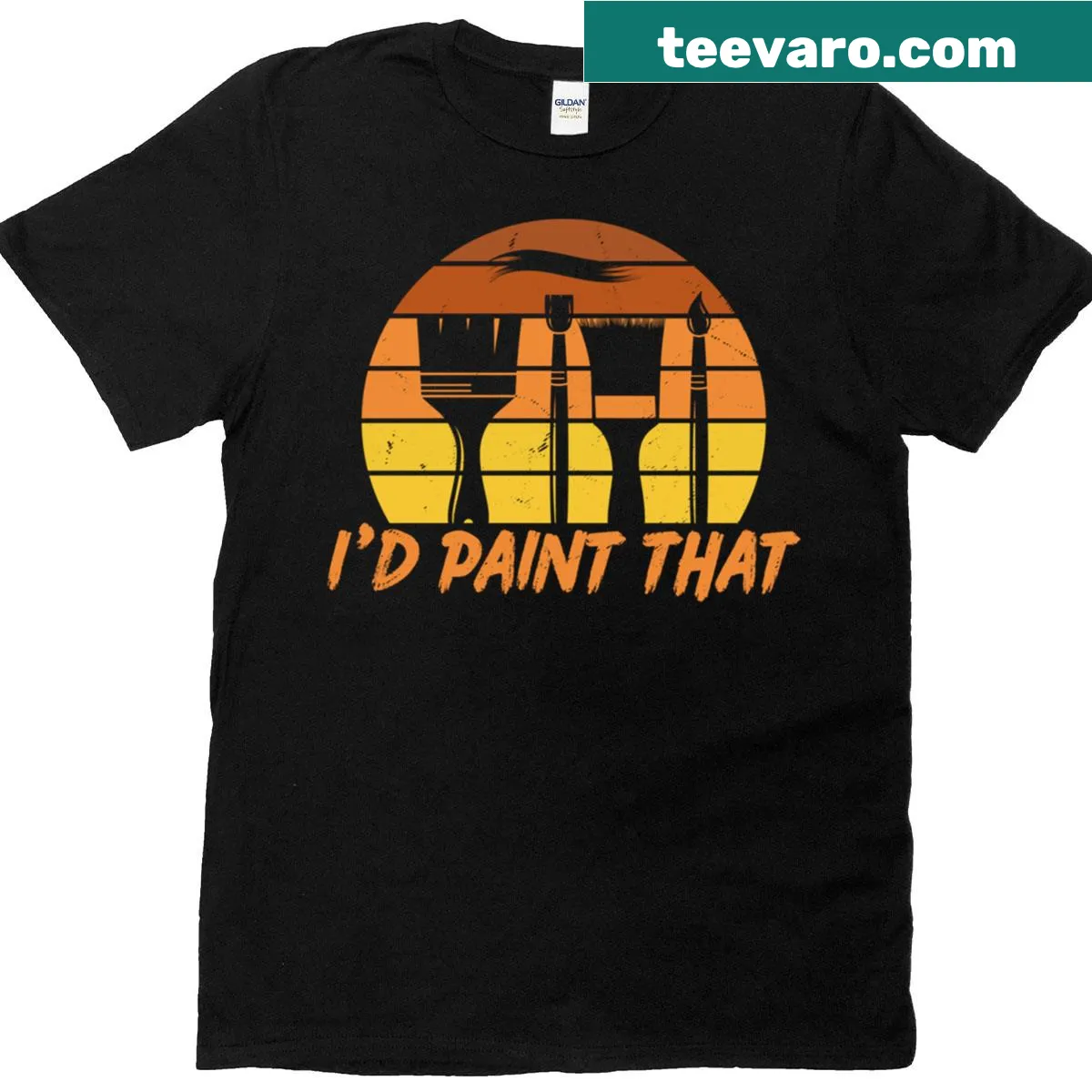 Witty typography t-shirt with an artistic phrase — on a men's t-shirt