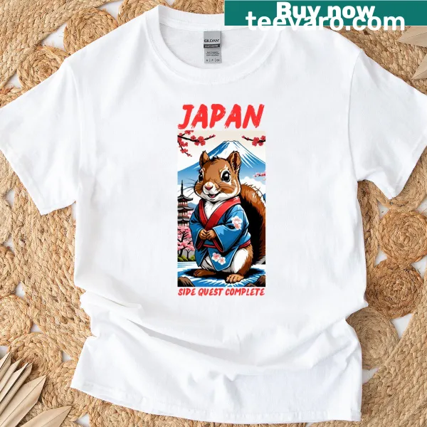 Simple t-shirt displaying the word 'Japan' in stylized typography