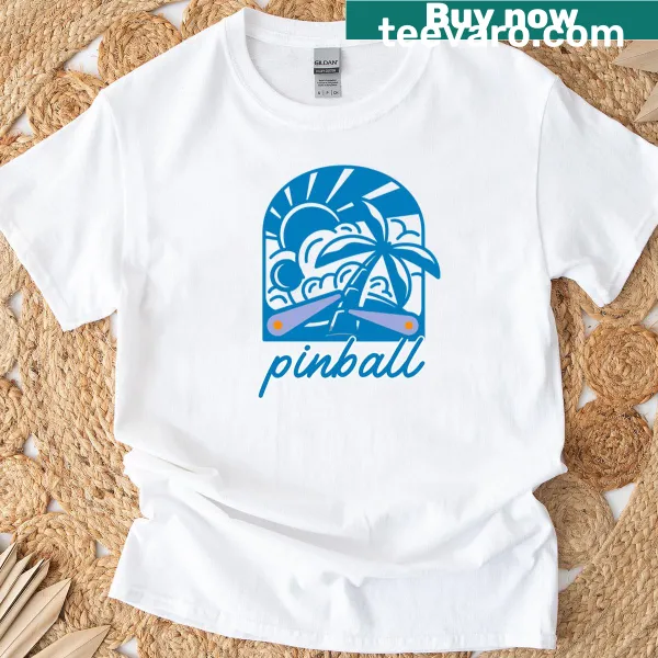 Funny gamer T-shirt with 'Just One More Pinball Machine' text