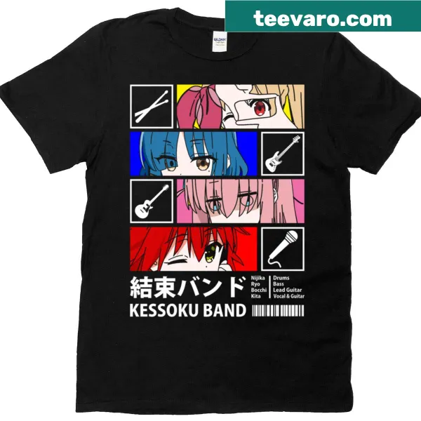T-shirt featuring Kessoku Band design