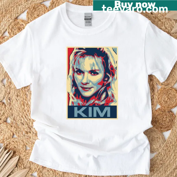 T-shirt featuring the name Kim in simple typography