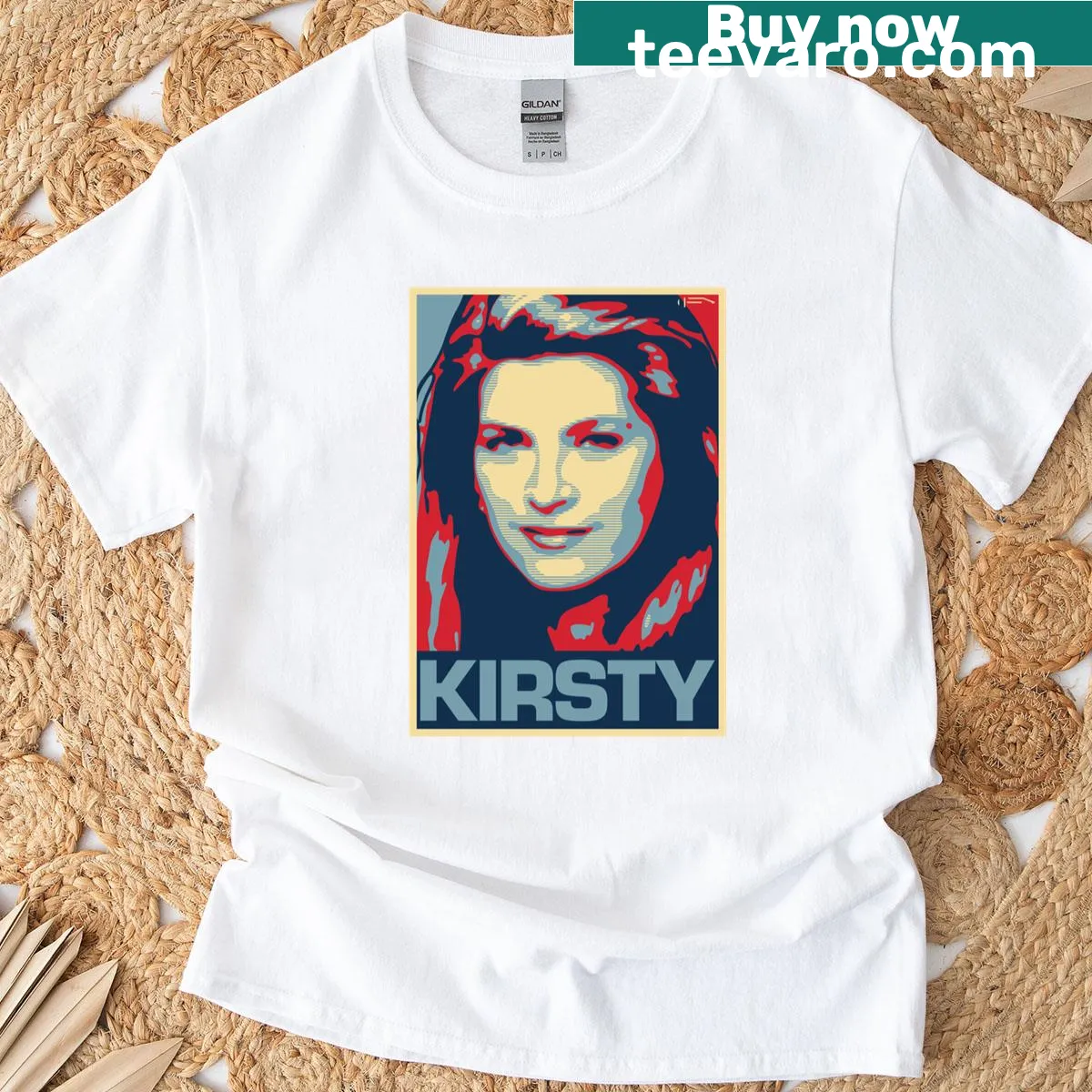 Cute t-shirt featuring the name 'Kirsty' in a playful design — on a men's t-shirt