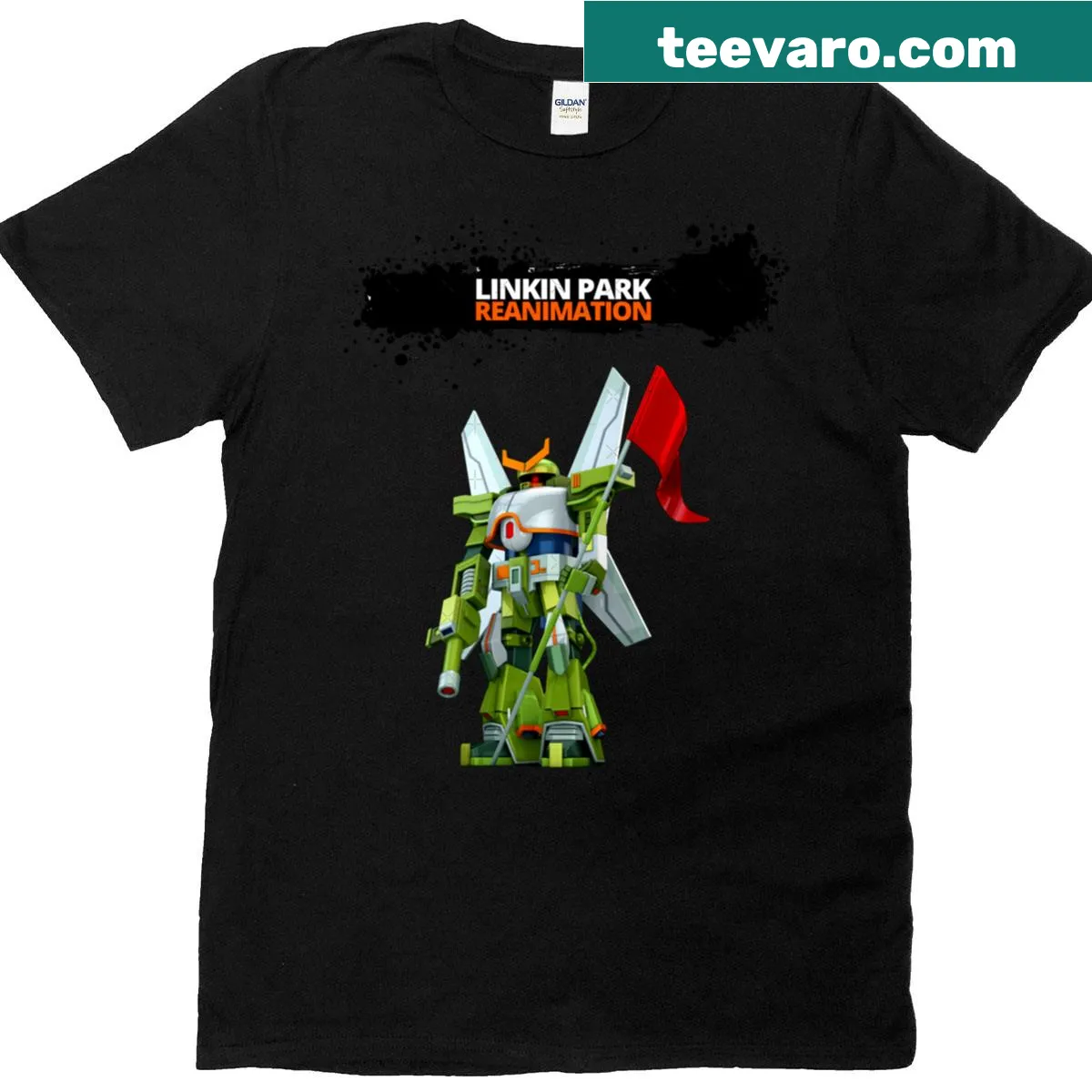 Text t-shirt featuring 'Linkin Park 15' — on a men's t-shirt