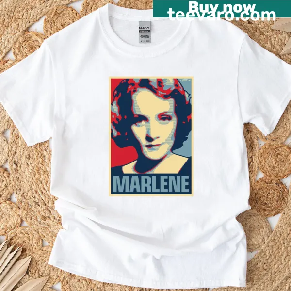 Minimalist t-shirt showcasing the name 'Marlene' in elegant typography.