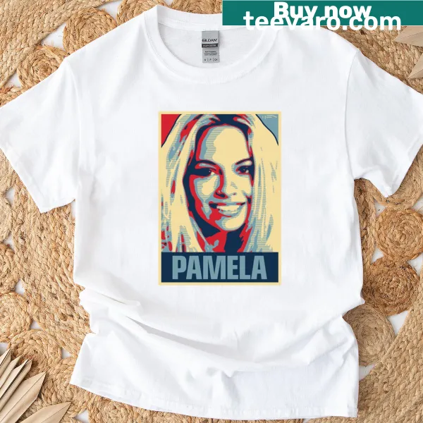 Retro styled t-shirt with the name 'Pamela' in vintage font