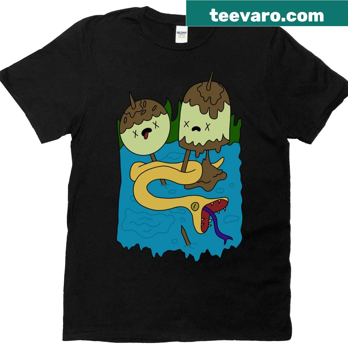 T-shirt featuring Princess Bubblegum-inspired design — on a men's t-shirt