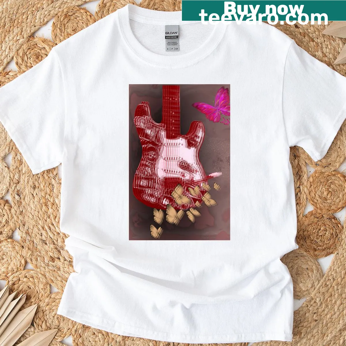 Abstract rhythmic design T-shirt reflecting motion and music — on a men's t-shirt