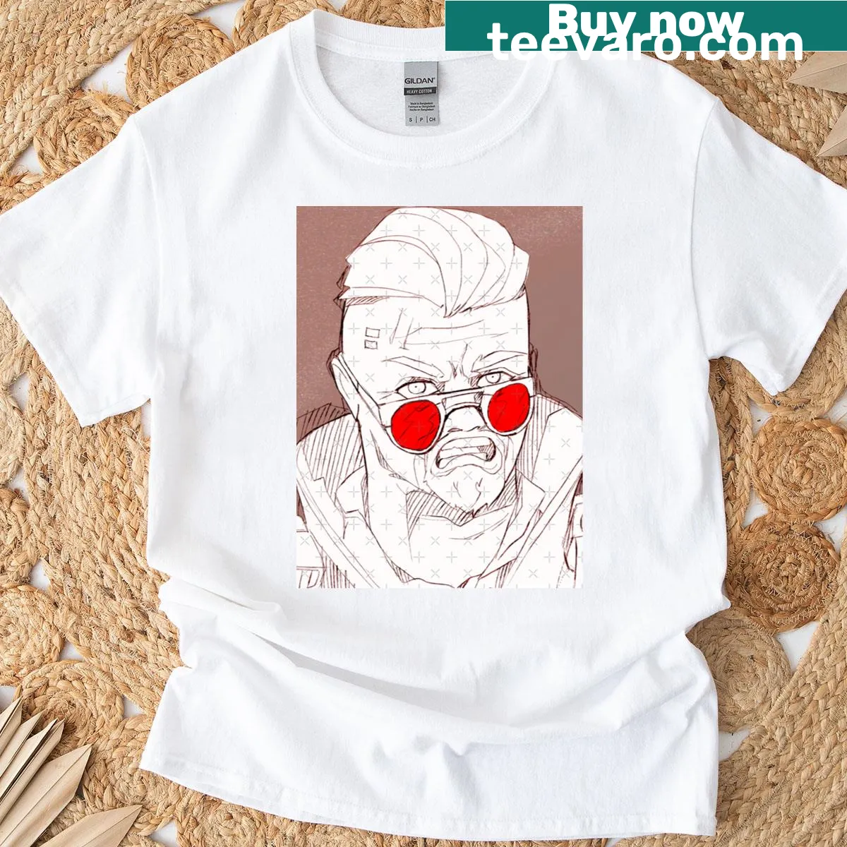 Playful illustration on a t-shirt with a quirky design — on a men's t-shirt