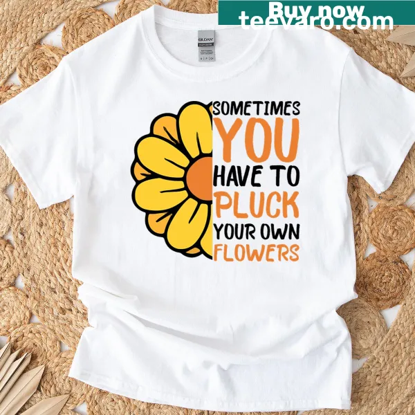 T-shirt featuring a meaningful quote about self-care