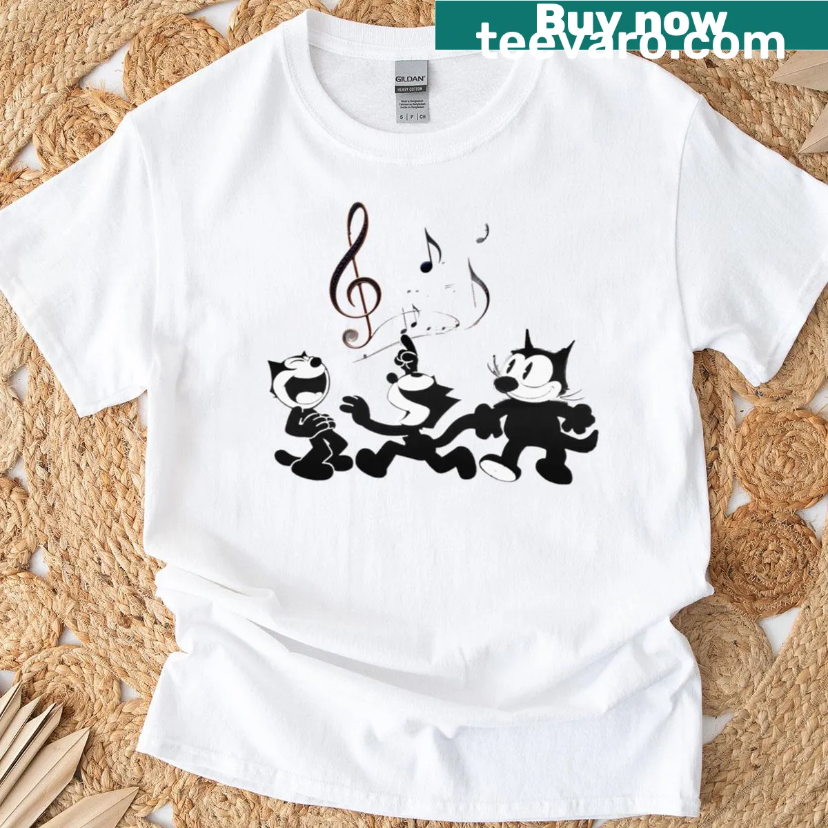 Minimalist line-art T-shirt featuring sound wave design — on a men's t-shirt