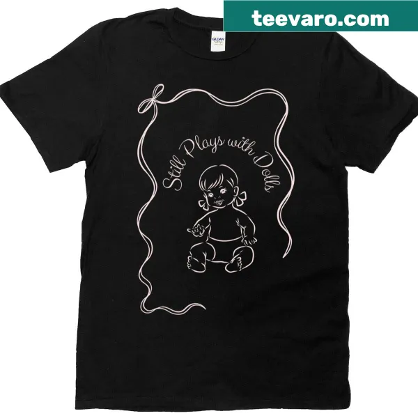 Illustrated baby doll t-shirt with coquette balletcore style