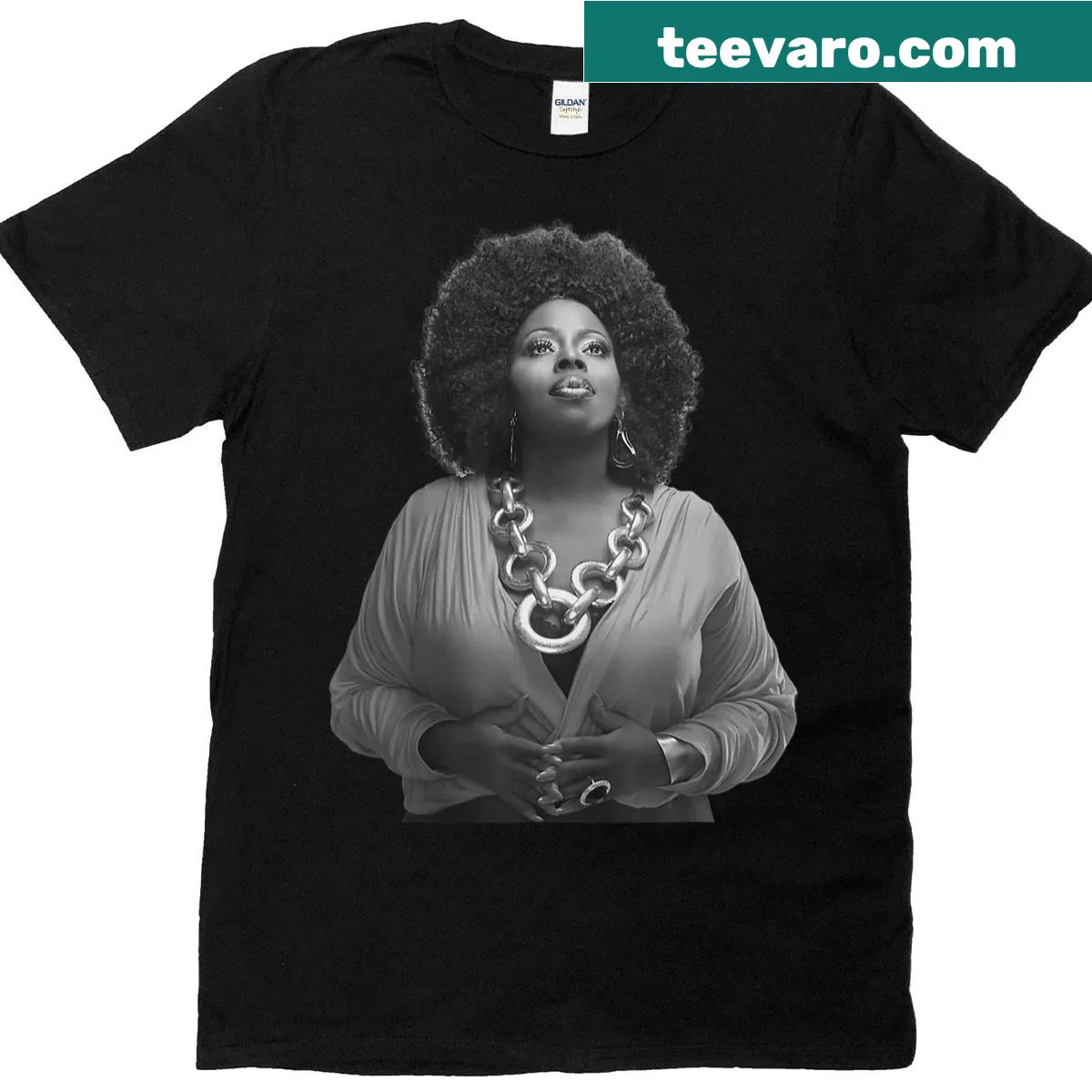 Funny memorial t-shirt with whimsical 'In Memory of Angie' typography — on a men's t-shirt
