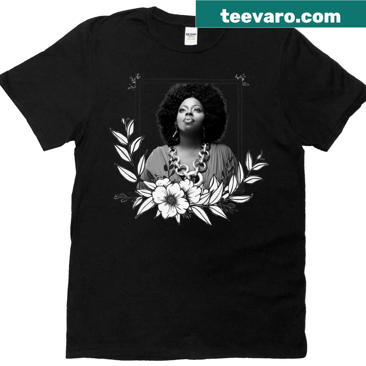 Memorial t-shirt with 'In Memory of Angie' in elegant typography — on a men's t-shirt