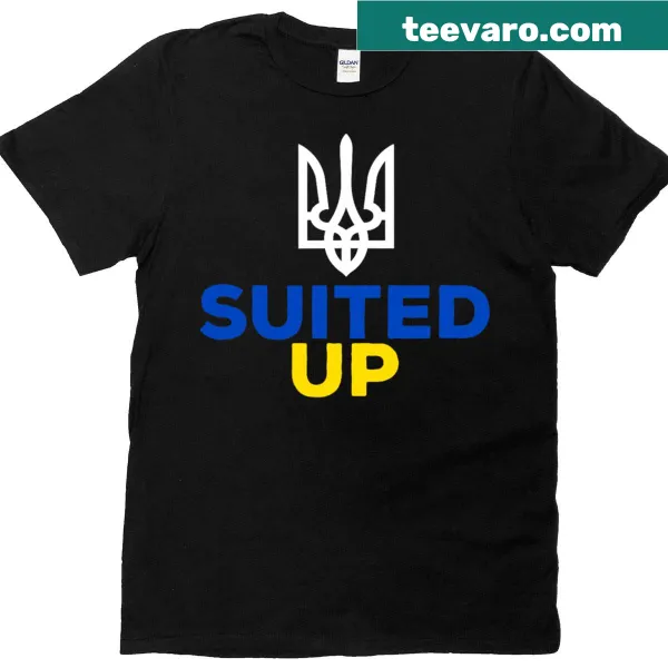 Ukrainian flag-themed T-shirt with 'This Is My Suit' text design