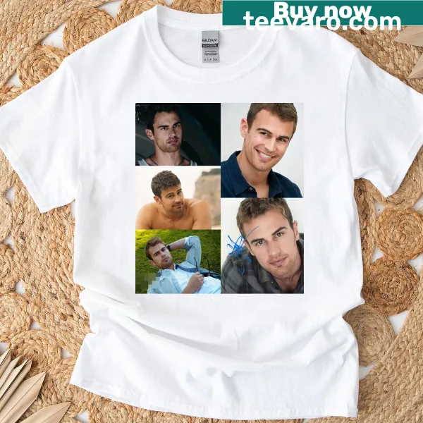 Theo James fan T-shirt with bold typography
