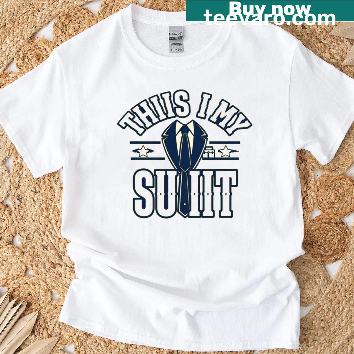Bold support statement t-shirt with prominent text design — on a men's t-shirt