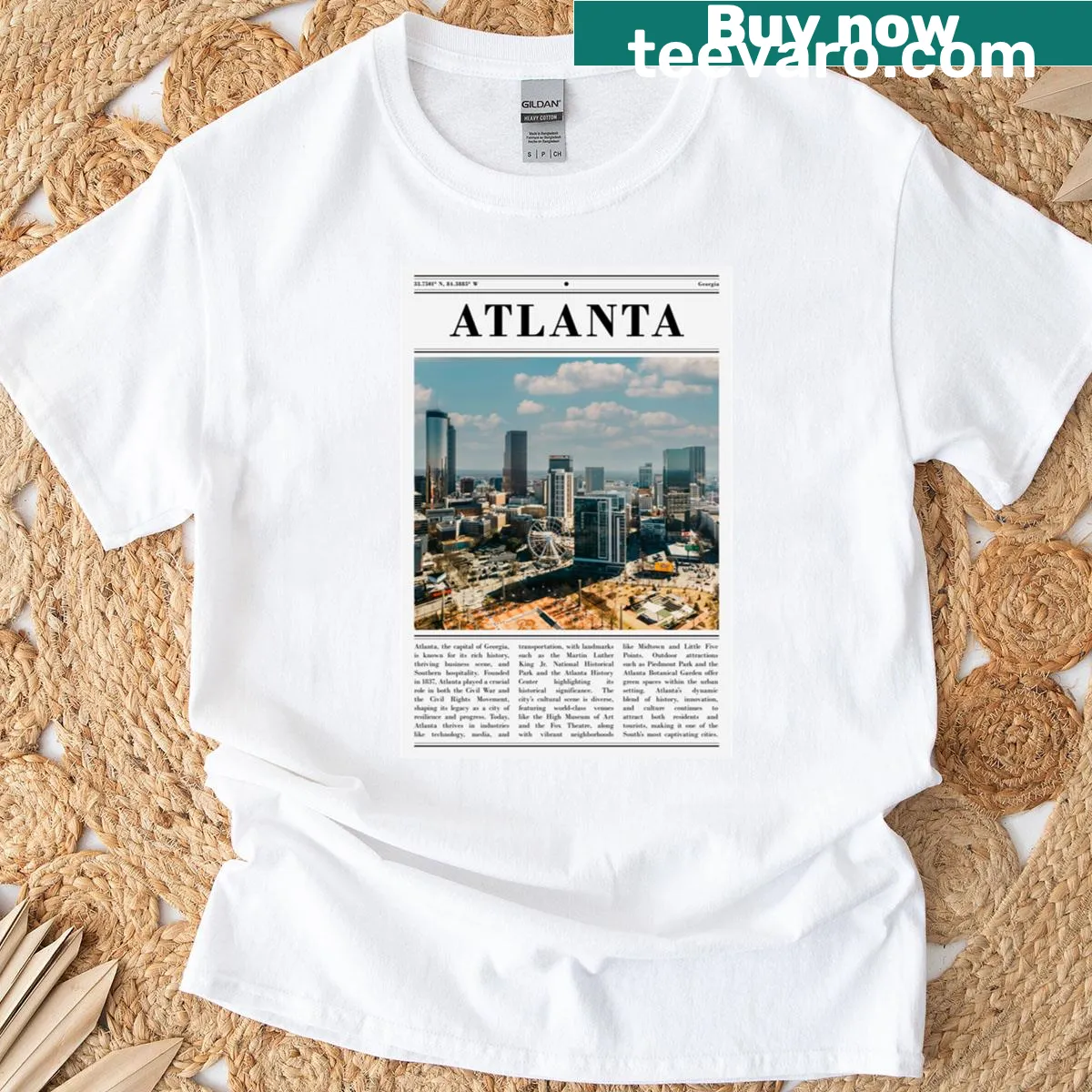 Vintage American flag design for a 77th birthday T-shirt — on a men's t-shirt
