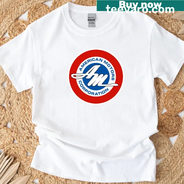 Vintage T-shirt featuring American Motors logo from 1954 to 1988
