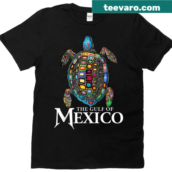 Gulf of Mexico T-shirt featuring a sea turtle and souvenir text