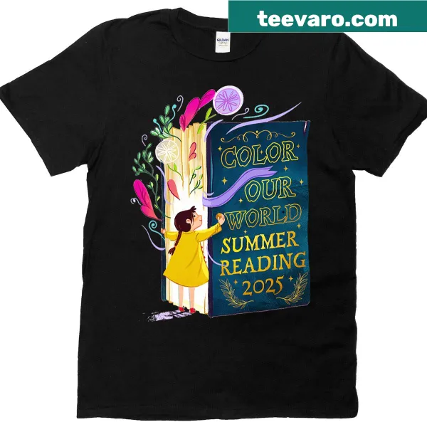 T-shirt celebrating summer reading for teachers and book lovers