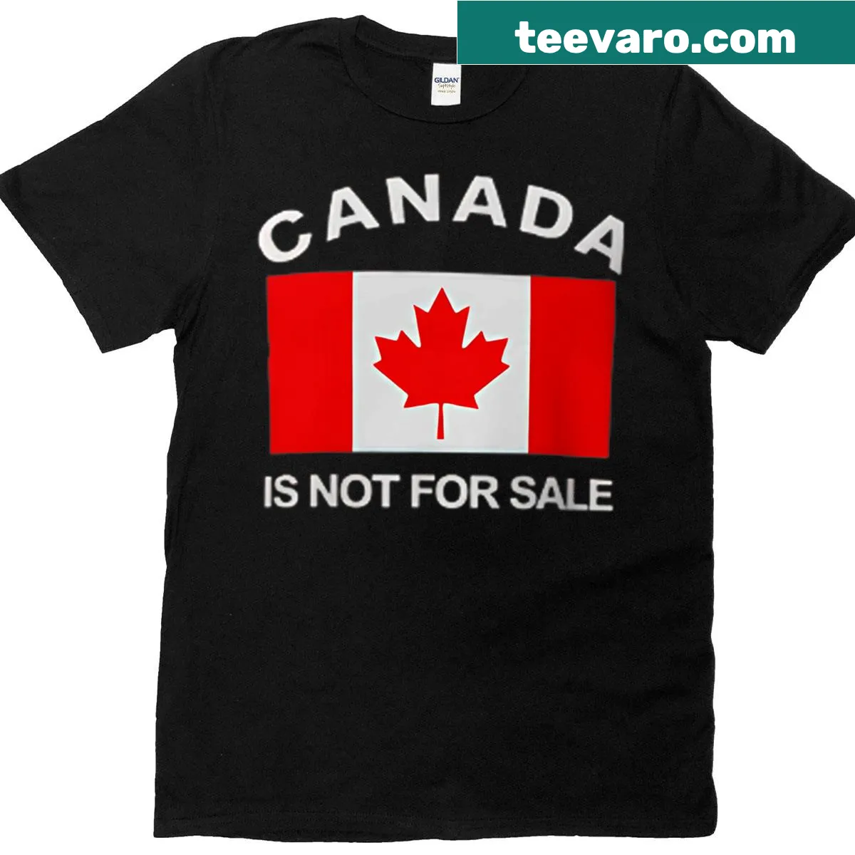 Canada Elbows Up t-shirt for men with bold typography — on a men's t-shirt