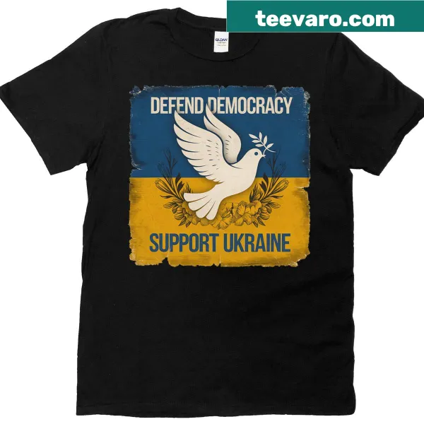 Support democracy in Ukraine design on T-shirt