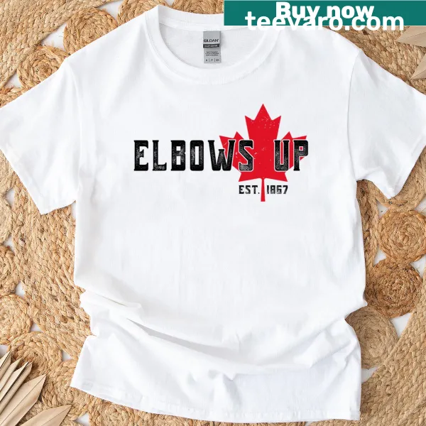 Canada Est 1867 graphic T-shirt with a proud Canadian phrase