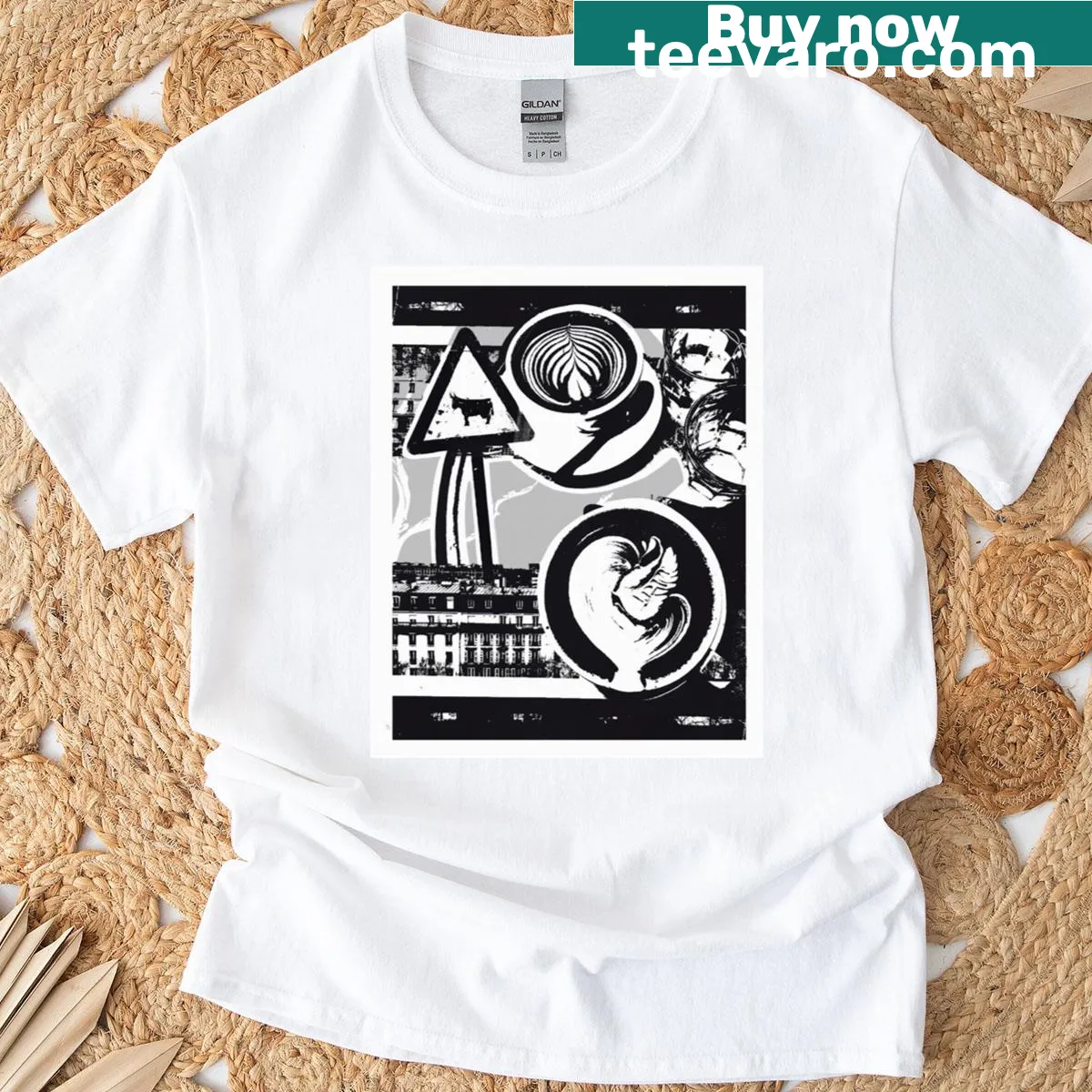 Funny pizza weightlifting t-shirt with exercise humor — on a men's t-shirt