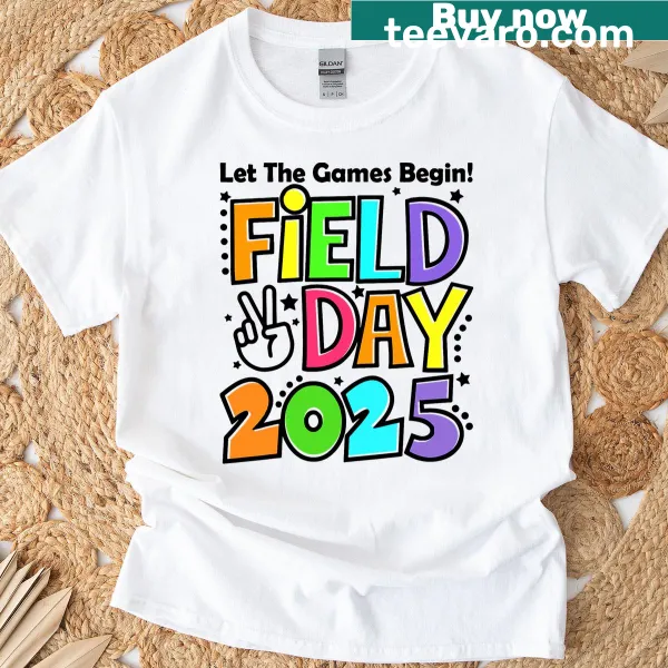 Field Day T-shirt with playful games design for kids