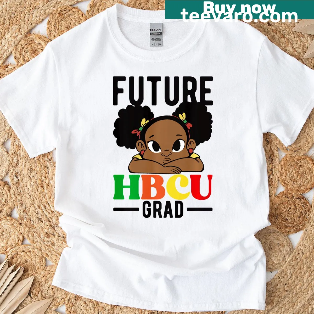 Inspirational graduation t-shirt for future HBCU graduates — on a men's t-shirt