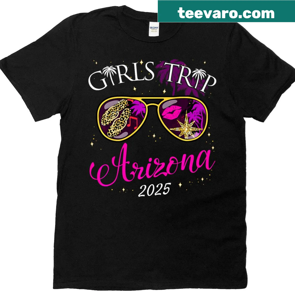T-shirt celebrating a girls trip to Arizona in 2025 — on a men's t-shirt