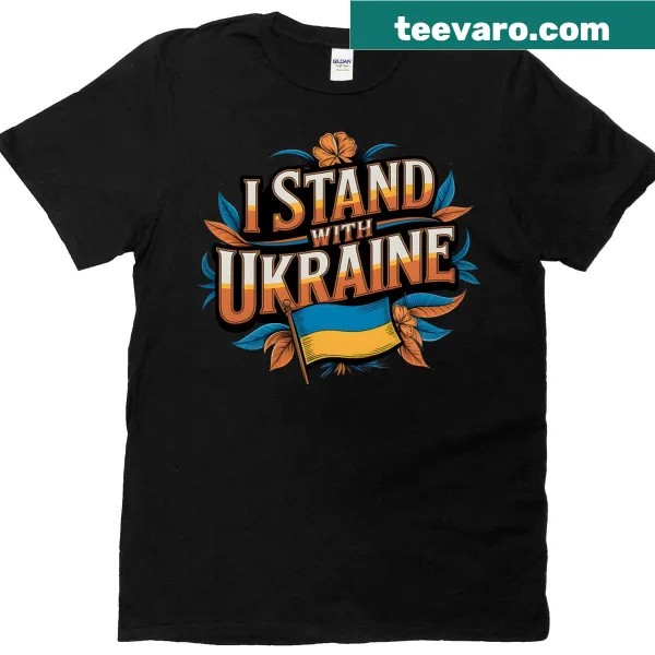 Vintage patriotic graphic tee showing support for Ukraine
